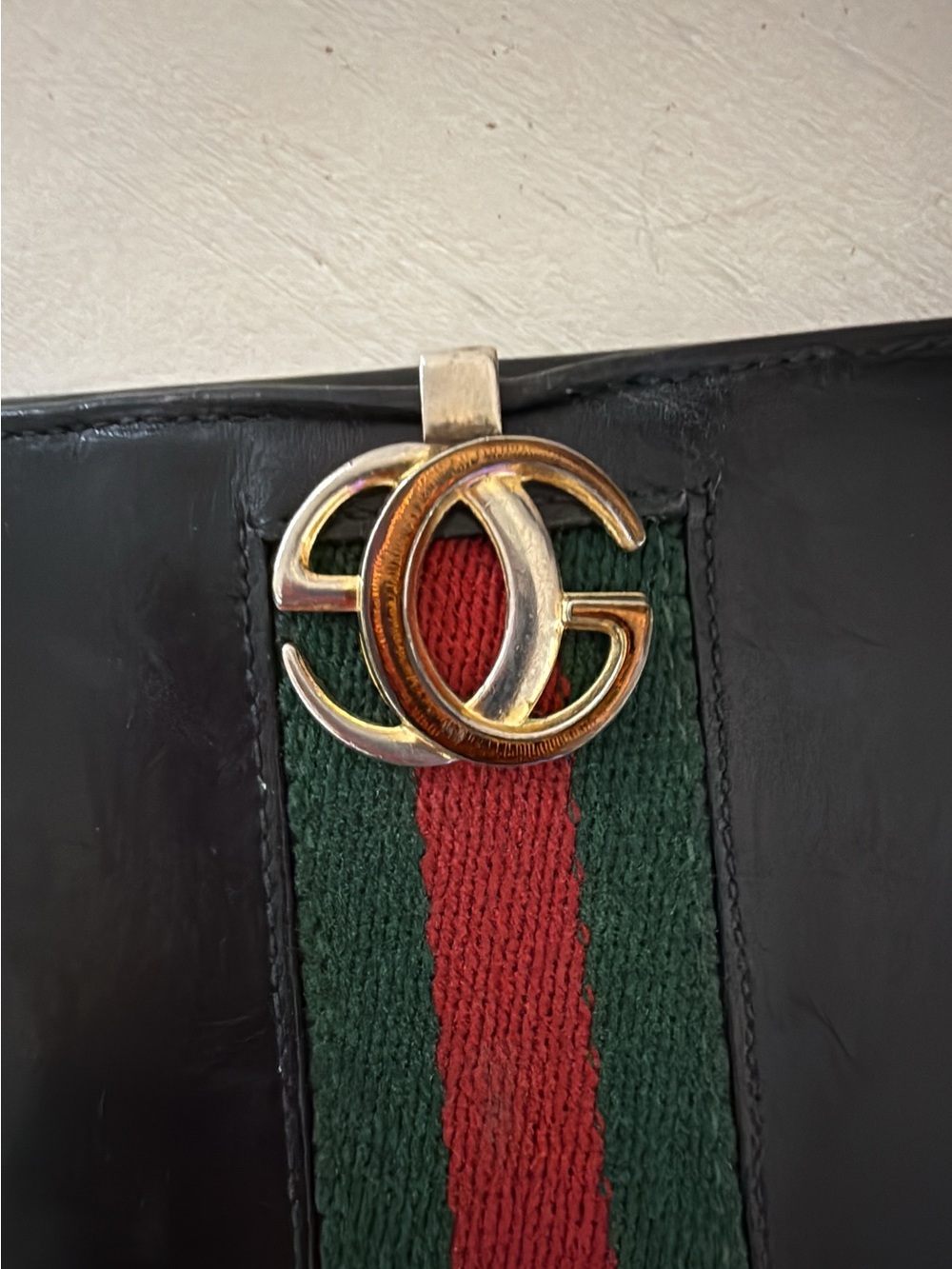Gucci vintage Double GG black leather bifold card - Picture 12 of 12